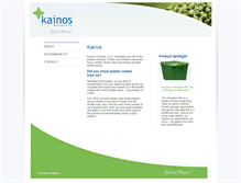 Tablet Screenshot of kainosproducts.com